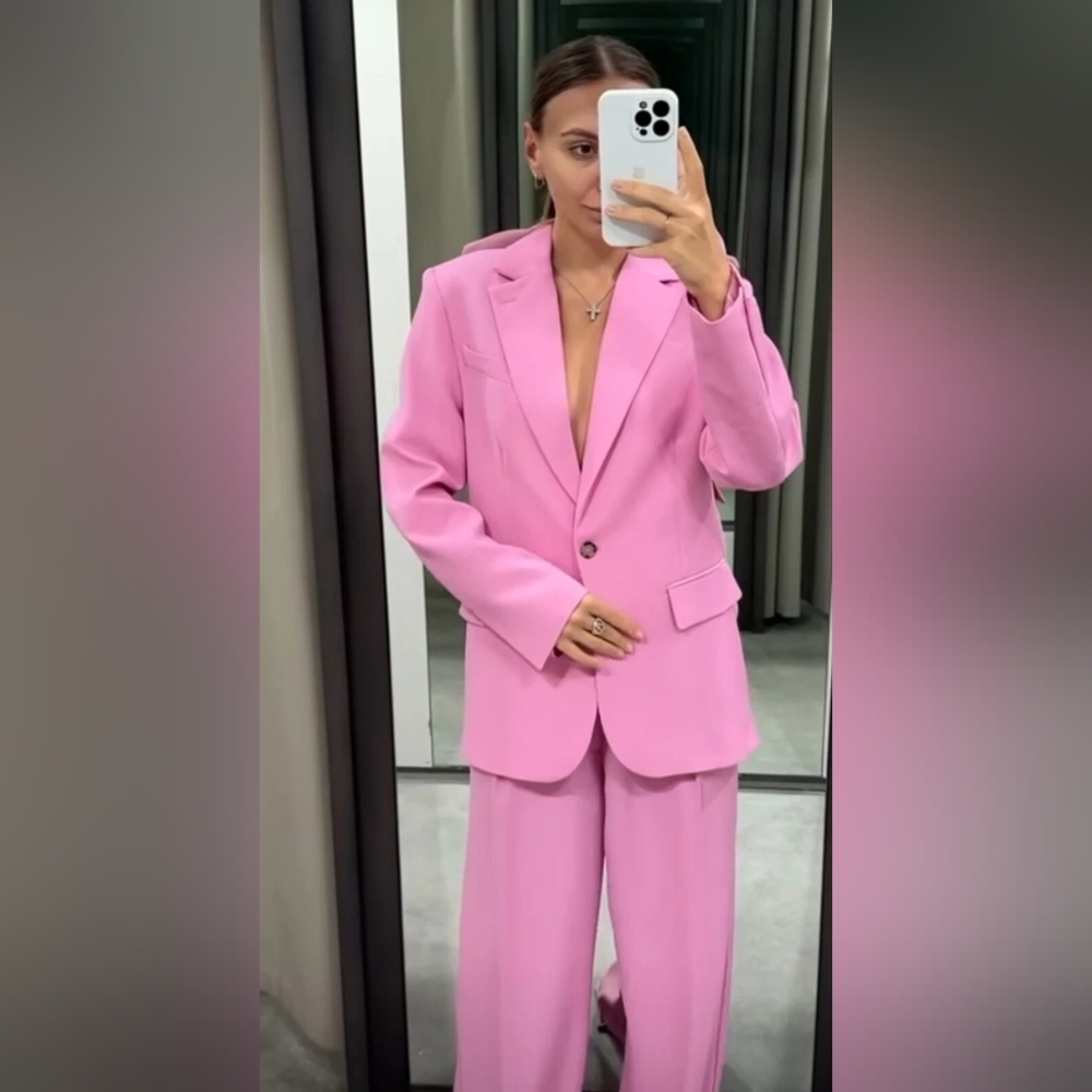 Zara Pink Blazer Jacket